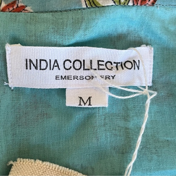 Emerson Fry India Collection Frances Dress in Tuesday Flowers, Size Medium, NWT - Picture 5 of 12